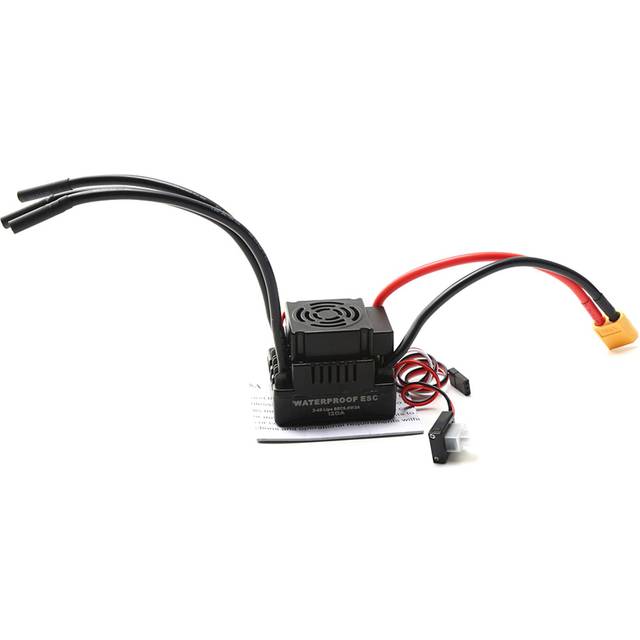 120A Brushless ESC Electronic Speed Controller XT60 Plug 5.8V 3A BEC for 1/8 RC Car T plug black