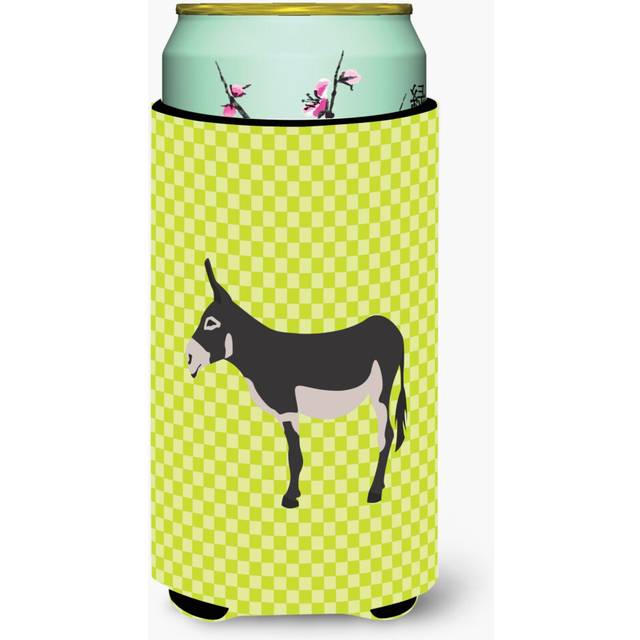 Caroline's Treasures American Mammoth Jack Donkey Green Decorative Can Hugger  Tall Boy  Multicolor