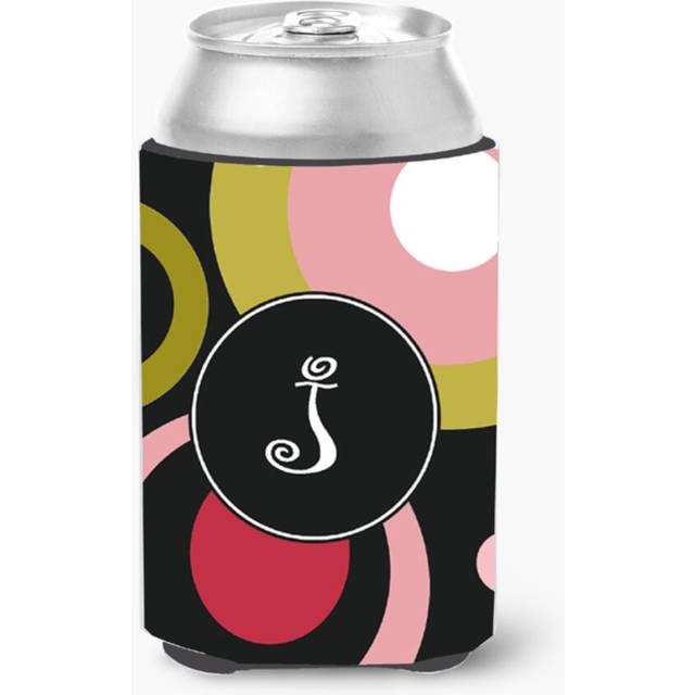 Monogram - Retro in Black Can or Bottle Beverage Insulator Hugger AM1001
