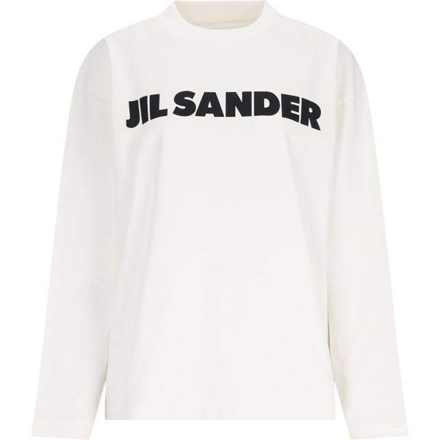Jil Sander Women's Cotton Oversize T-Shirt in White | Size Large | J03GC0136J45148 Color 102 (L)