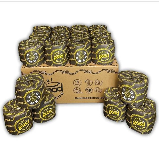 Bamboo Toilet Paper - 48 Rolls 3 Ply 300 Sheets Per Roll