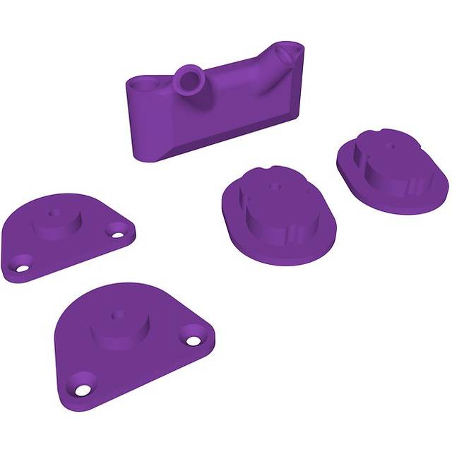 iFlight AOS V5 DJI O4 Air Unit Pro Adapter Set 3D Druck TPU Violett