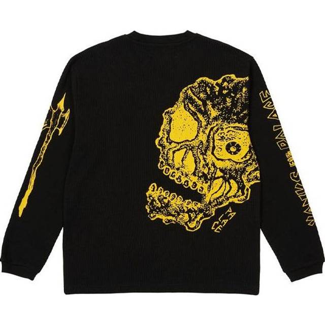 PALACE x Lotties Crossover Skeleton Alphabet Pattern Round Neck Black - black
