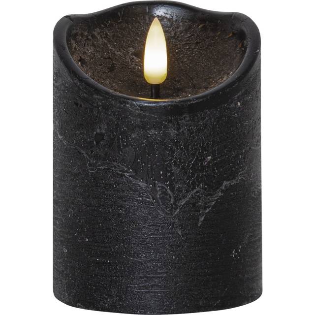 Blockljus Flamme Rustic Svart 10cm