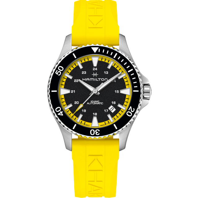 Hamilton Khaki Navy Scuba Auto Tangerine Orange