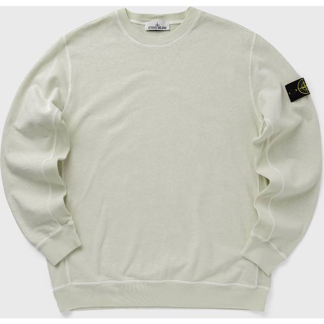 Stone Island Beige Organic Cotton Diagonal Fleece Old Effect Sweatshirt - V0195 SAND - XL