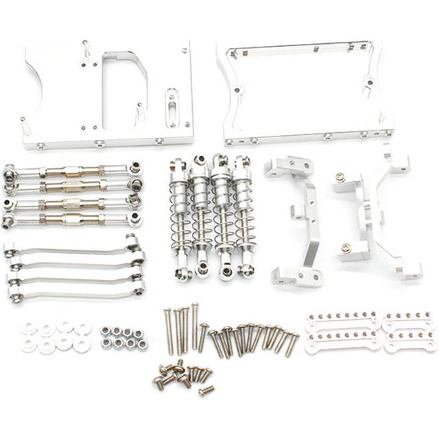 Metal Chassis Pull Rods Servo Fixed Mount Bracket for MN D90 D91 MN99S 1/12 RC Car Upgrade Parts,Silver