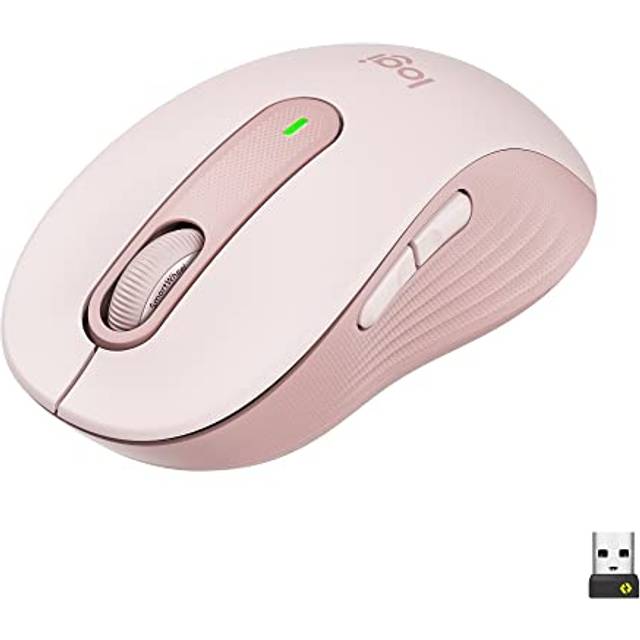 Logitech Signature M650 Den trådlösa musen – för små till medelstora händer, 2 års batteri, tysta klick, anpassningsbara sidoknappar, Bluetooth, för PC/Mac/flera enheter/Chromebook - Rosa
