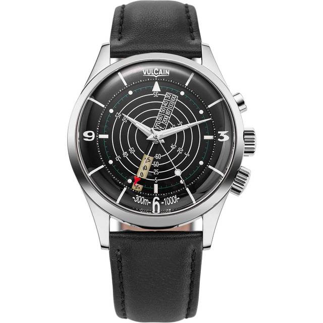 Vulcain Nautical Heritage Black White Luminova Watch