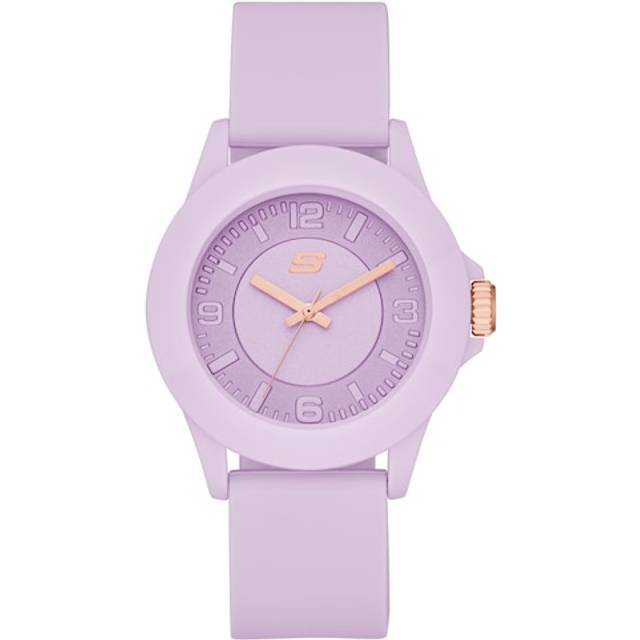 Skechers Rosencrans Ladies' All Purple Silicone Strap Watch