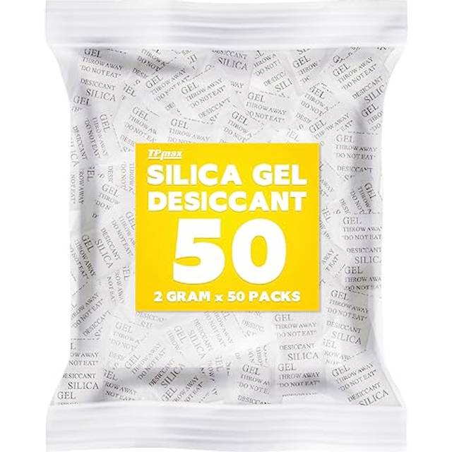 50 Packets 2 Gram Silica Gel Desiccant Absorber Dehumidifiers