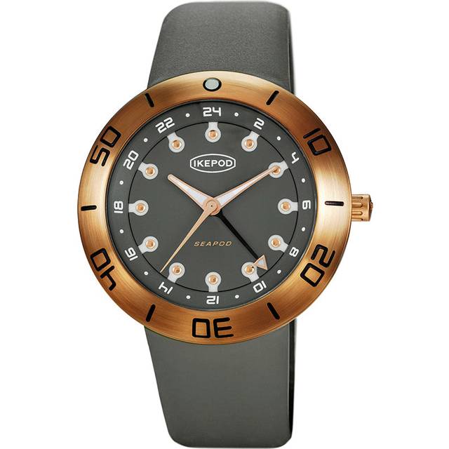 Ikepod Seapod S004 GMT Bronze Archi Grey Limited Edition