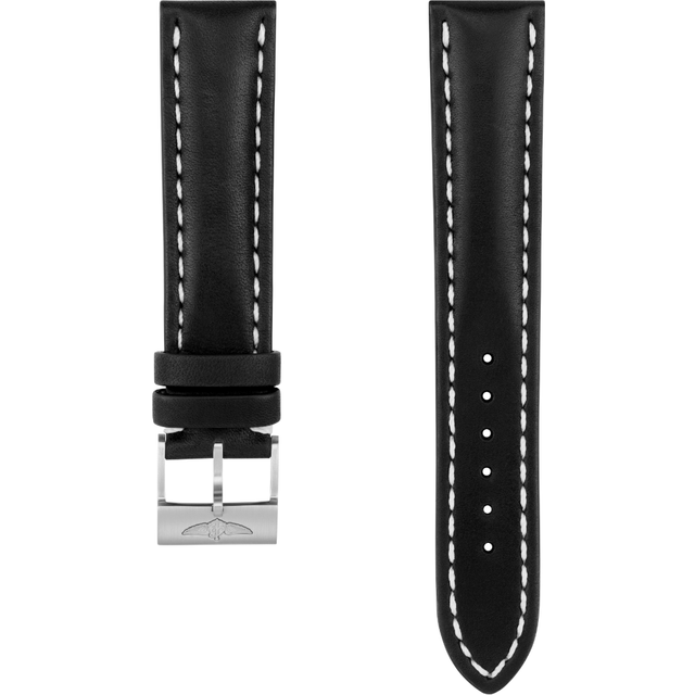 Breitling Strap Old Style Calf Leather 20-18 Black