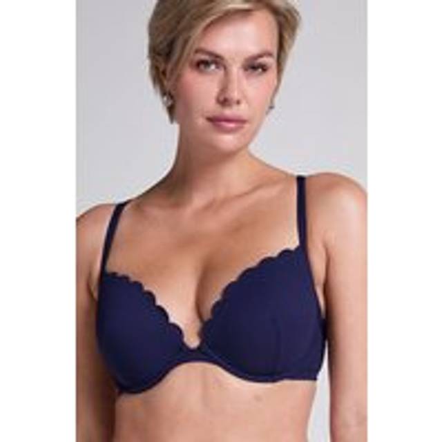 Hunkemöller Scallop padded underwired bikini-top Blue - 36E