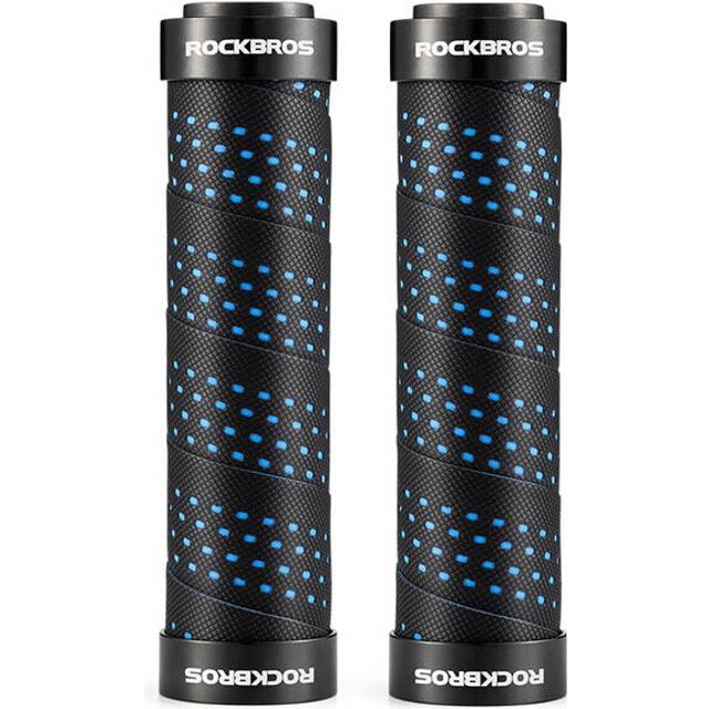 (a-BT 01) Leather MTB Grips With Dust Plug Ultralight Bicycle Handlebar Cover Anti-skid Cozy Bike Handle Alloy Cycling Accessories