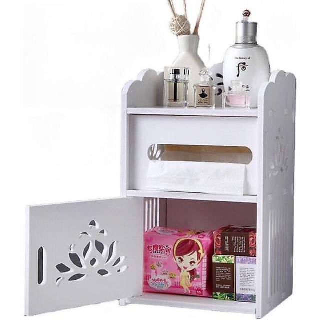 Wall Mounted Pvc Waterproof Toilet Cabinet Bathroom Storage Rack Tissue Holders Racks