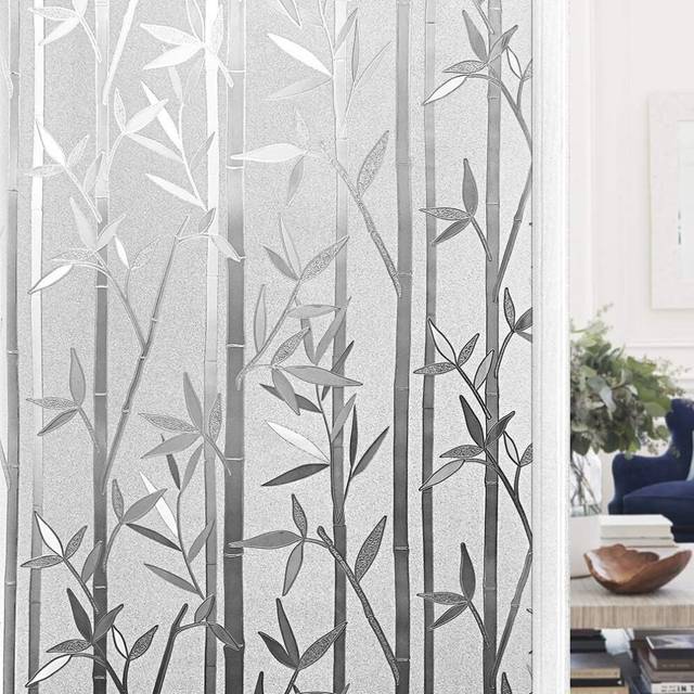 Blackout Window Film - Static Window Film, Non-Adhesive Opaque UV Resistant (44.5 x 200 cm)
