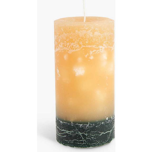 Selfridges Edit Green Winter Spice Pillar Recycled-wax Scented Candle 14.5cm - GREEN