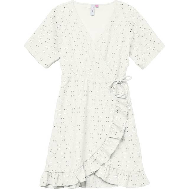 Vero Moda Girl Klänning - VmLacely - Snow White m. Hålmönster - Vero Moda Girl - 7 år (122) - Klänning