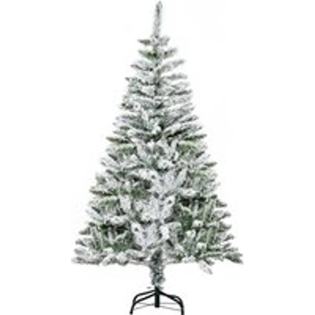 5' Snow Flocked Artificial Christmas Tree Xmas Pine Tree with Realistic Branches