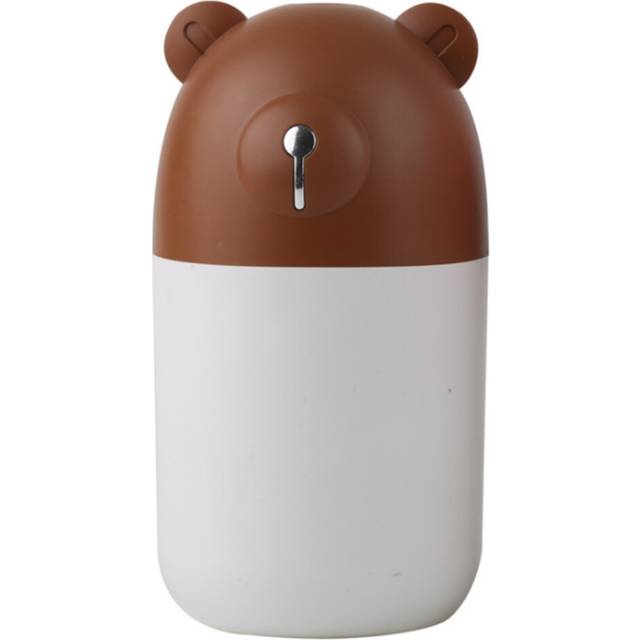 Mini Air Humidifier 280ML Aroma Essential Oil Diffuser for Home Car USB Fogger Mist Maker with LED Light Brown