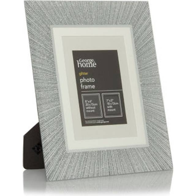 George Home Silver Glitter Frame 7 x 5Inch