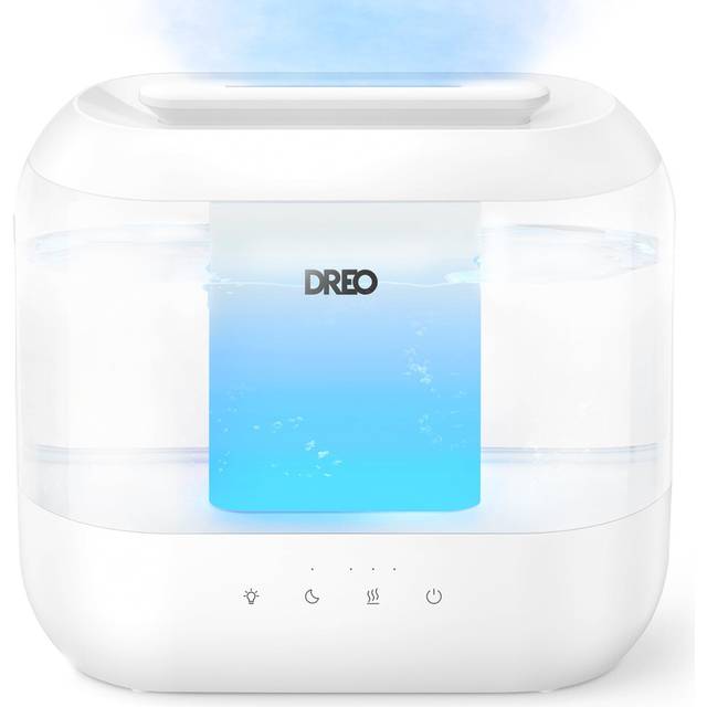 Dreo Humidifier for Bedroom, 4L Cool Mist Humidifiers for Home, 32H Runtime,Essential Oil Diffuser,28dB Quiet Humidifier for room, Night Light, Rapid