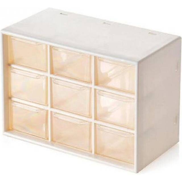 9 Grid Jewelry Storage Box Drawer Cosmetic Organizer Earrings Necklace Boxes Bins