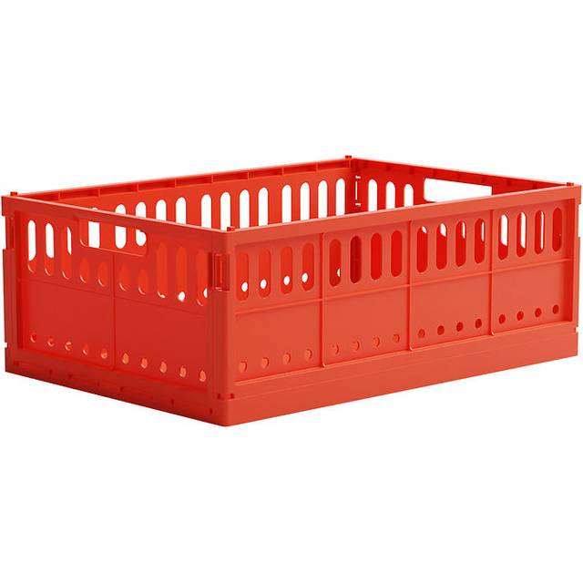 Made Crate - Made Crate Maxi - Lådor - so bright red - W48 x L34 x H17 cm