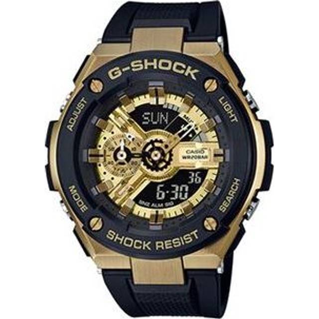 CASIO G-Shock G-Steel 'Black Gold' GST-400G-1A9PR - Black/Gold - Free