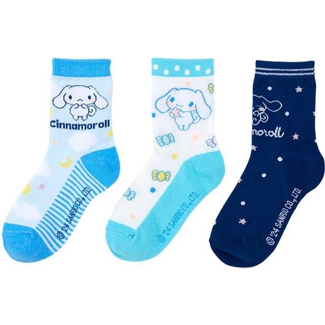 Sanrio Sanrio Kids Socks 3 Pair Set Socks Cinnamoroll Cinnamoroll Character 455474 SANRIO (SANRIO) 16-18cm
