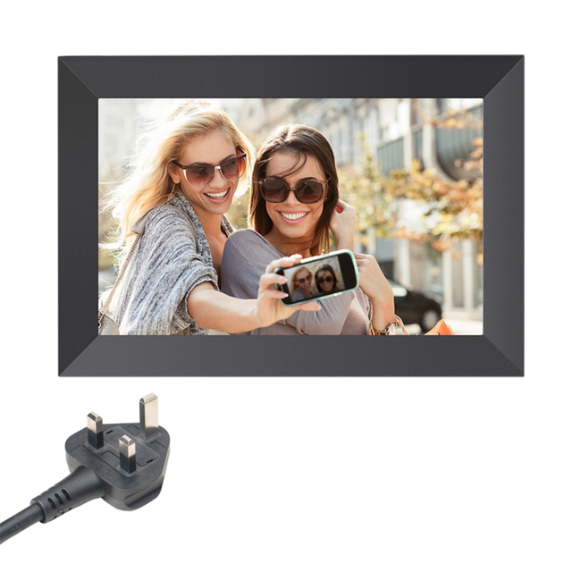 Digital Picture Frame 10.1 Inch 32GB WiFi Photo IPS Touch-Screen Rotation Sharing Via APP A UK Plug