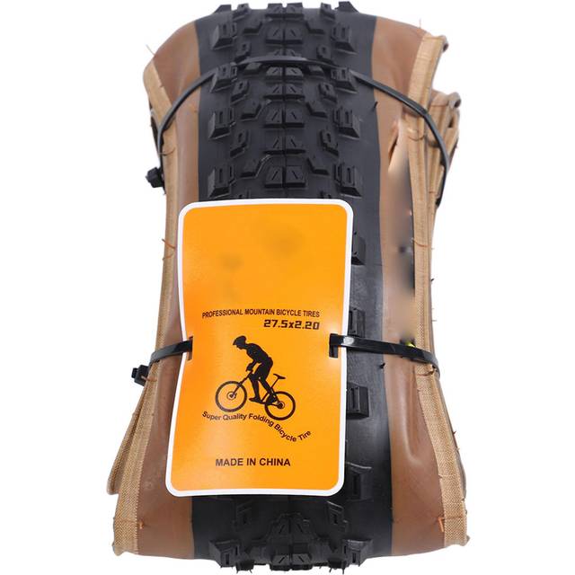 27.5x2.20 Bike Outer Tire Rubber Anti Slip Mountain Road Bike Folding Tire Replacement for Cycling svart