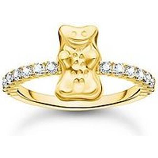 Thomas Sabo TR2504-414-14-54 Ring mit Haribo Goldbär und Steinen vergoldet Damen