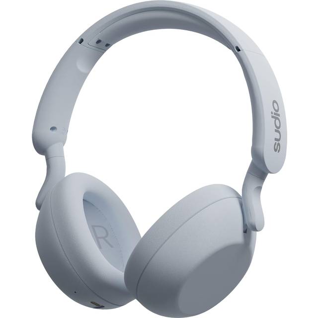 SUDIO R3 Blue R3 Wireless Headphones Lightweight Compatible with iOS Android Microphone Made in Sweden Scandinavian Design Stylish Available in 4 blå