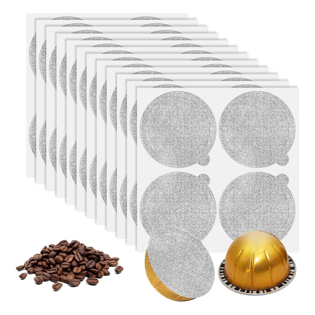 Lids Seals for Vertuoline Vertuo Reuse Coffee Pods Cover Seals 62mm