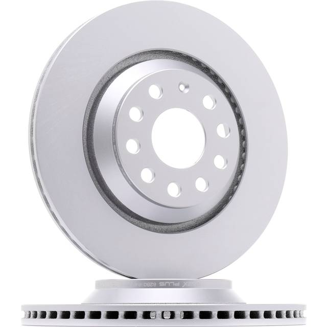 RIDEX PLUS 82B0364P Brake disc Rear Axle, Vented, Grey Cast Iron, Coated, High-carbon, with bolts/screws