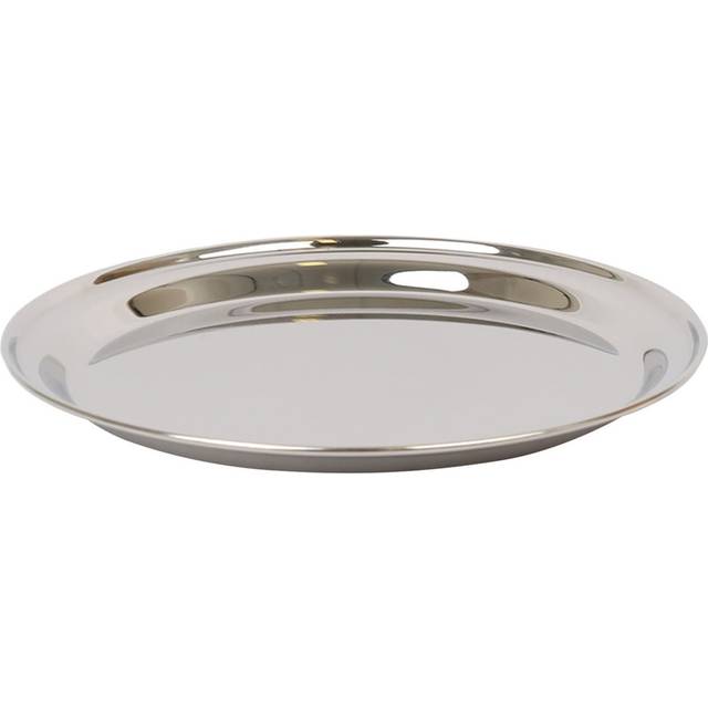 35.5cm Round Stainless Steel Serving Tray