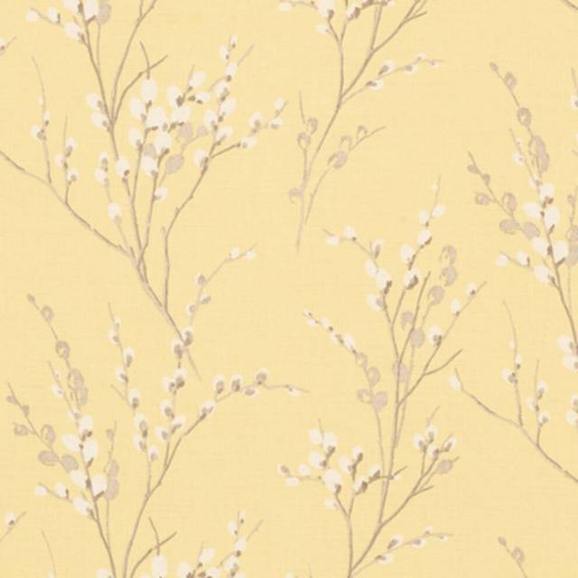 Laura Ashley Pussy Willow Camomile Fabric Sold By The Metre