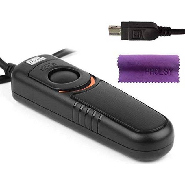 Pixel Shutter Cable Release RC-201 DC2 Remote Switch slutarkabel för Nikon kameror Z7, Z7 II, Z6, Z6 II, Z5, D750, D780, D7500, D7200, D7100, D7000, D5600, D5500, D530, D530, D530, D530, D530, D530