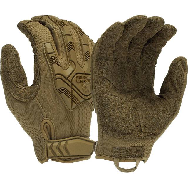 Pyramex Venture Gear Tactical Heavy-Duty Impact Operator Gloves - Coyote Brown