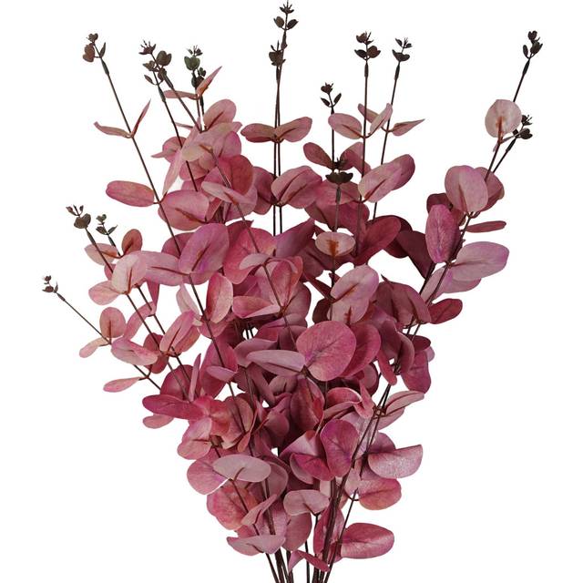 Pack of 6 x 80cm Pink Eucalyptus Foliage Stem
