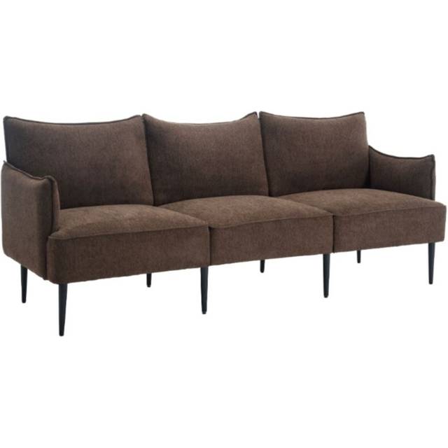 Wahson Office Chairs - Modern Sectional Sofa in Chenille Fabric Sofa Couch 3 Seater Sofa Couch Settee with Metal Legs for Bedroom Office Living Room,