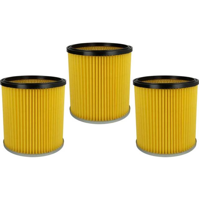 vhbw Set 3x Replacement Filters compatible with Dewalt DW 560, DW 790 Typ 1 Vacuum Cleaner - Cartridge Filter, paper