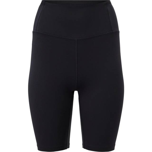 Girlfriend Womens Compressive High Rise Cycling Shorts - Black - 4xl