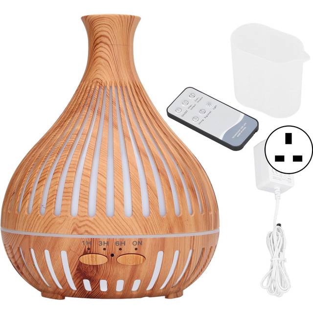 Desk Humidifier 400ml Remote Control Colorful LED Light 35dB Ultra Quiet Auto Off Aromatherapy