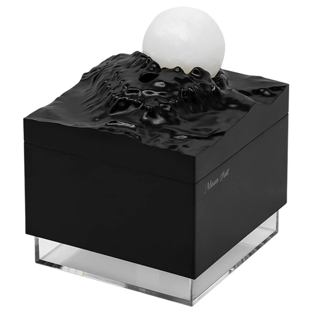 Aroma Diffuser Cool Mist Humidifier LED Moon Lamp Essential Oil and Night Light Black