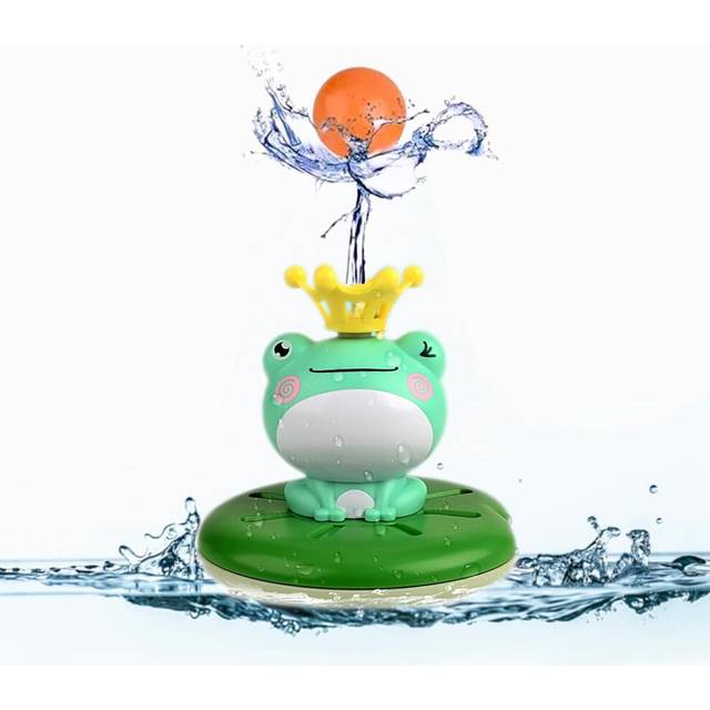 Bath Toys, Floating Bath Frog with Water Jets, Bath Toys for 1 2 3 4 Year Old Girls and Boys, Baby Water Toys Spray Bath Set Kids Gift