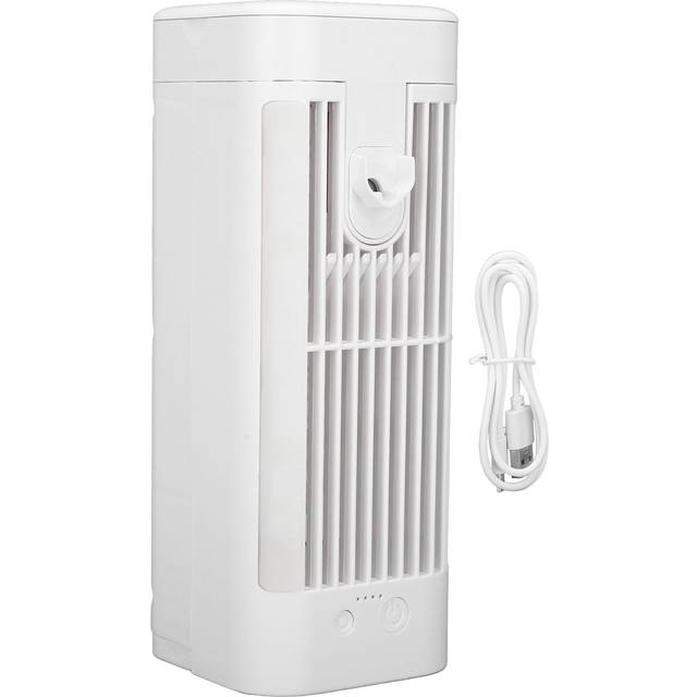 Portable Air Conditioner with Light USB Plug 3 Speed Dual Fans Portable Mini Air Cooler with 120mL