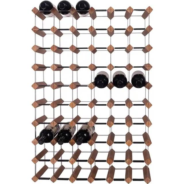Mensolas - 60 bottles - Dark stained pine